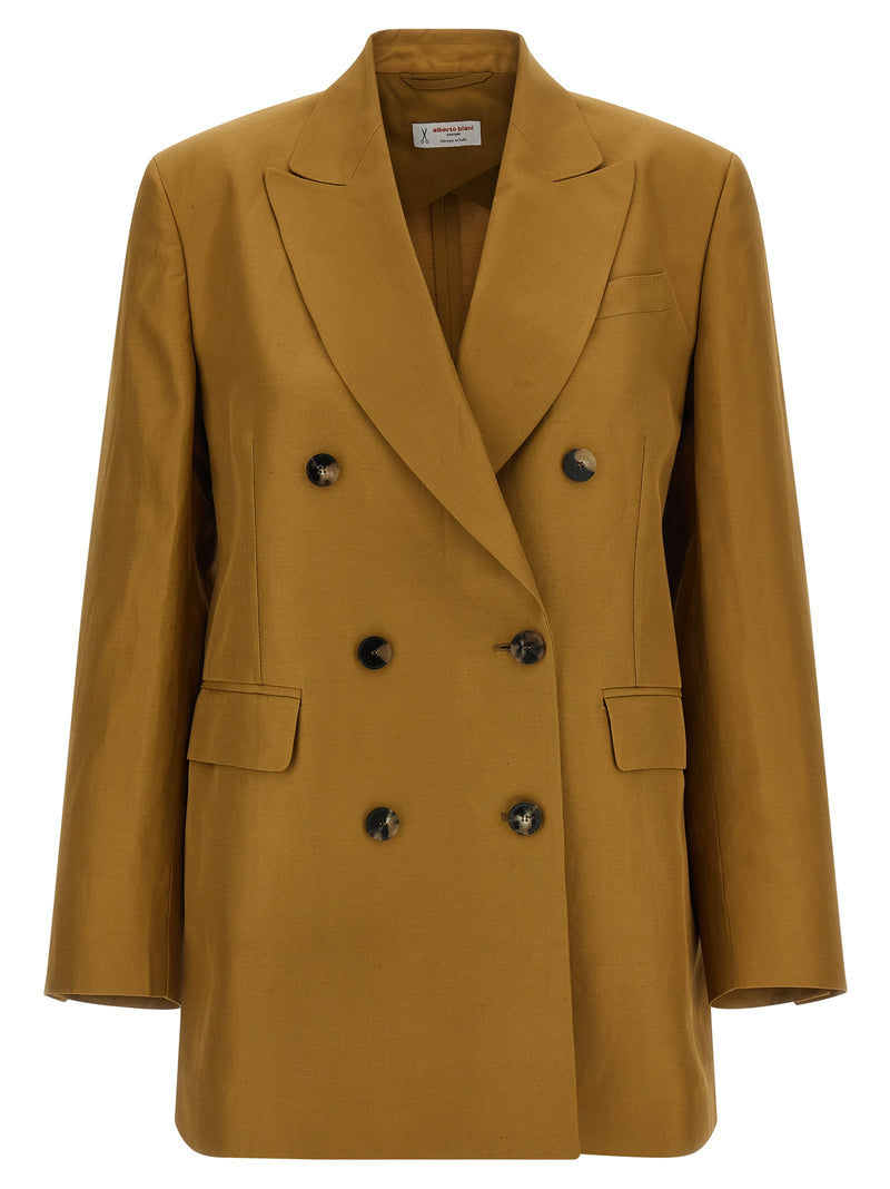 Alberto Biani Brown Viscose Blazer