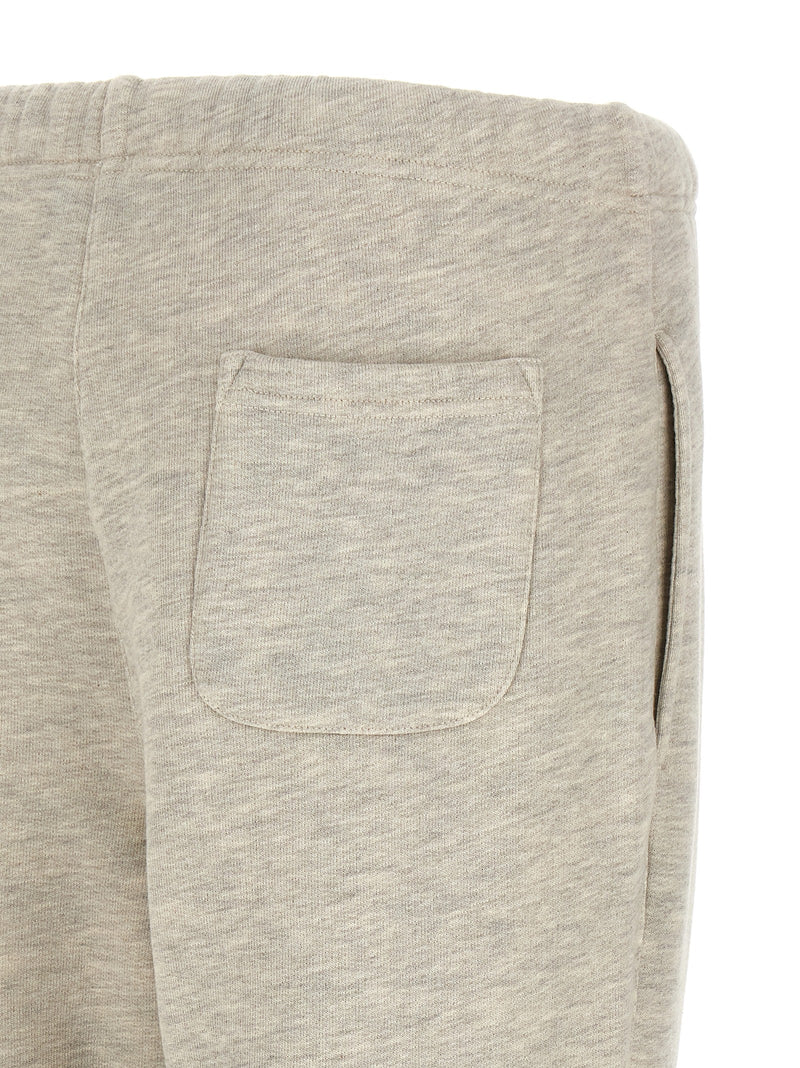 Autry Gray Mélange Gauze Cotton Joggers for Men