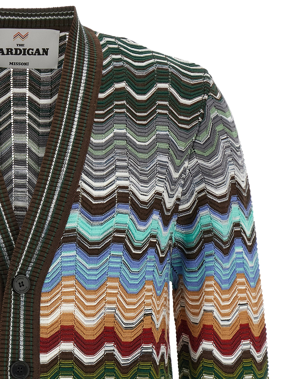 Gilet en coton multicolore Missoni