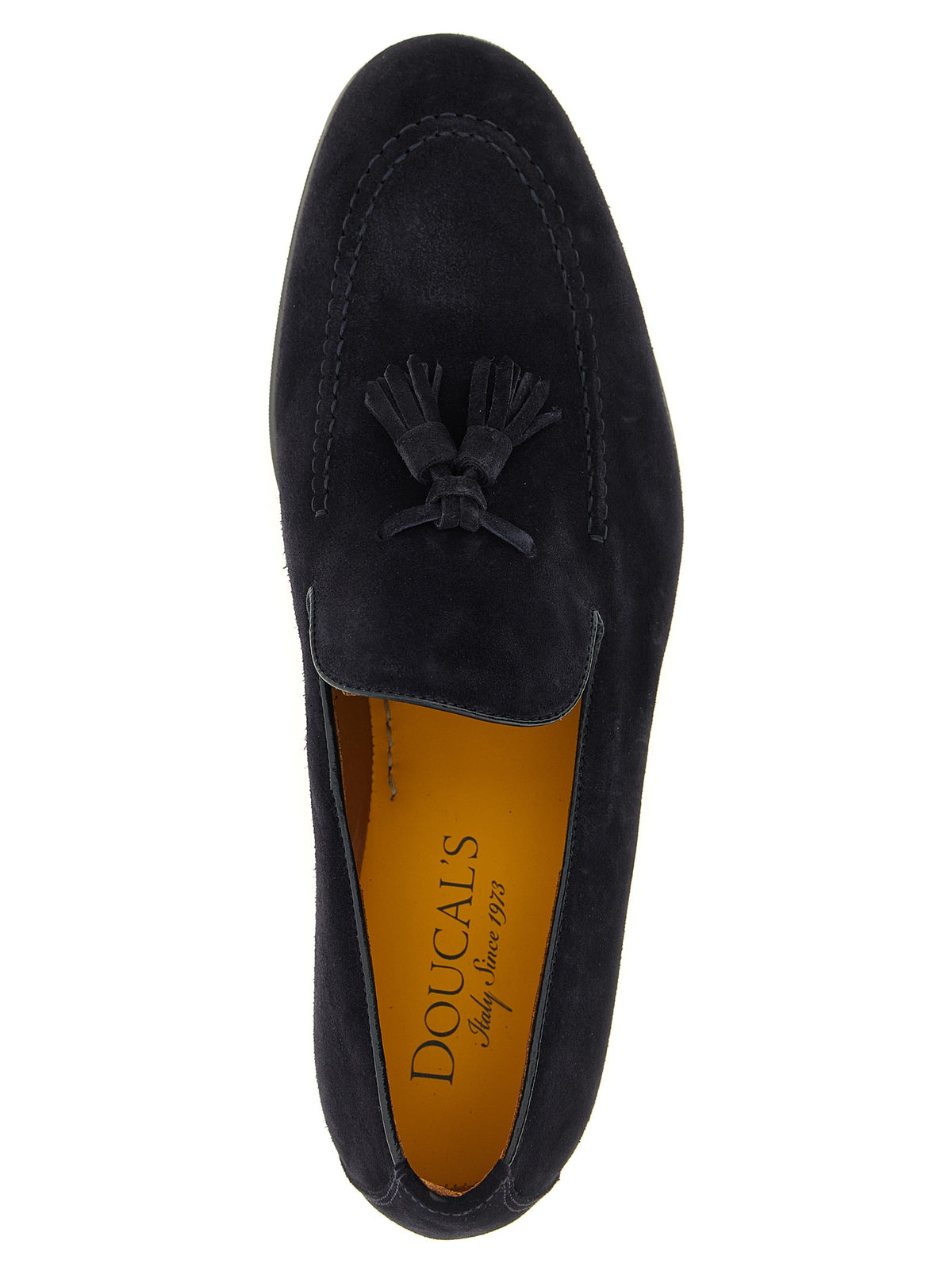 Mocassins à enfiler en veau bleu Doucal's