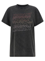 Isabel Marant Étoile Zoeline Gray Cotton T-Shirt