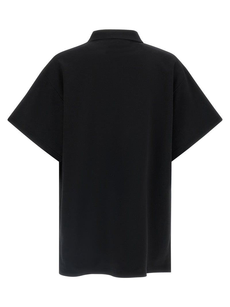 Polo noir en coton Balenciaga