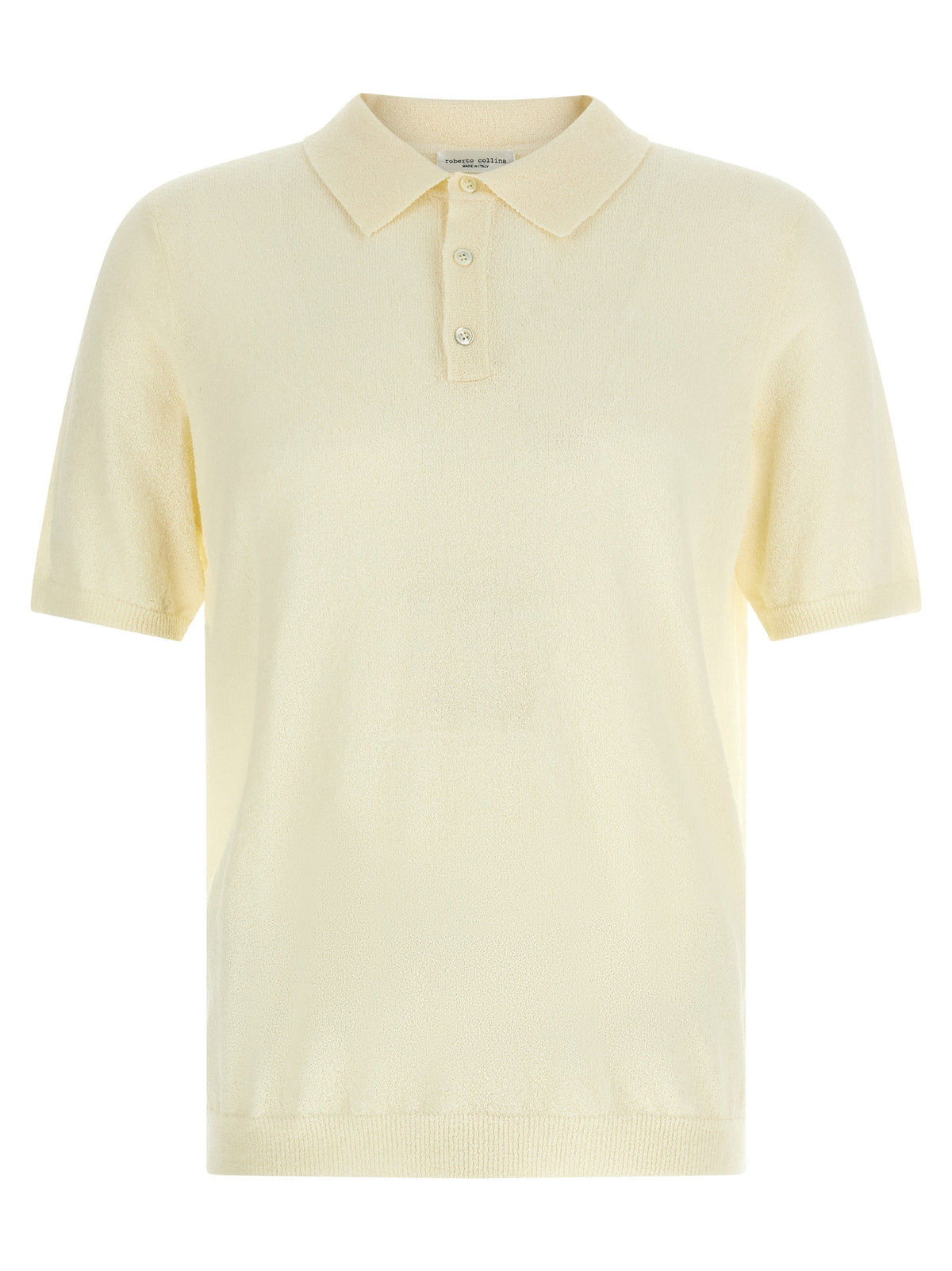 Polo Roberto Collina en Coton Beige