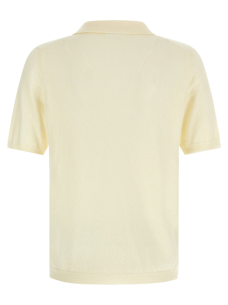 Polo Roberto Collina en Coton Beige