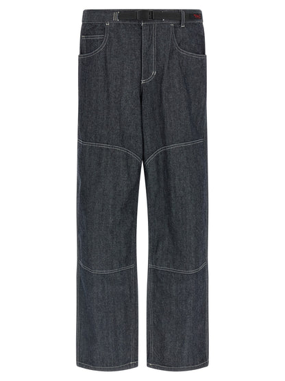 Gramicci Blue Cotton Straight-Leg Jeans