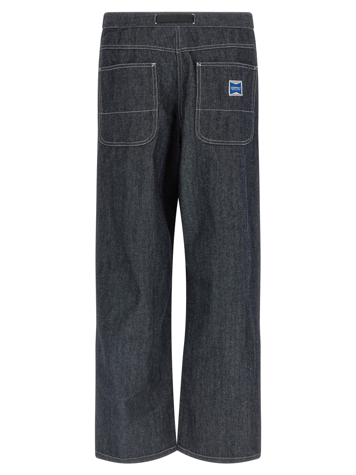 Jeans droits en coton bleu Gramicci