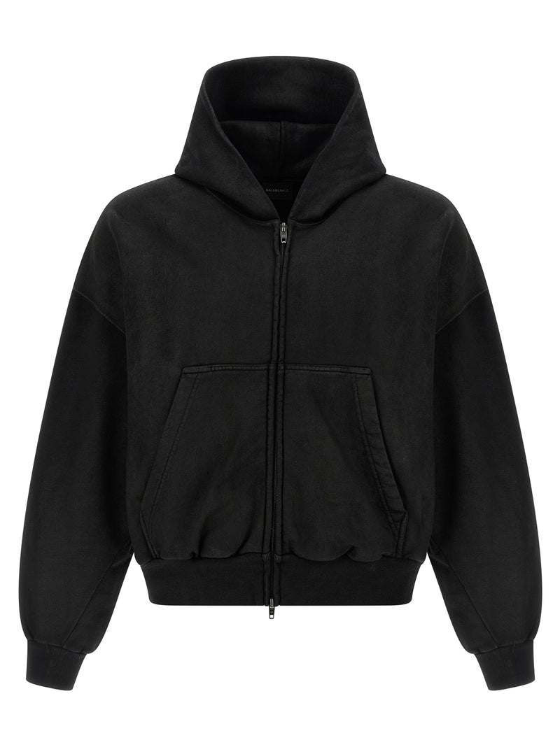 Sweat-shirt Balenciaga en coton noir