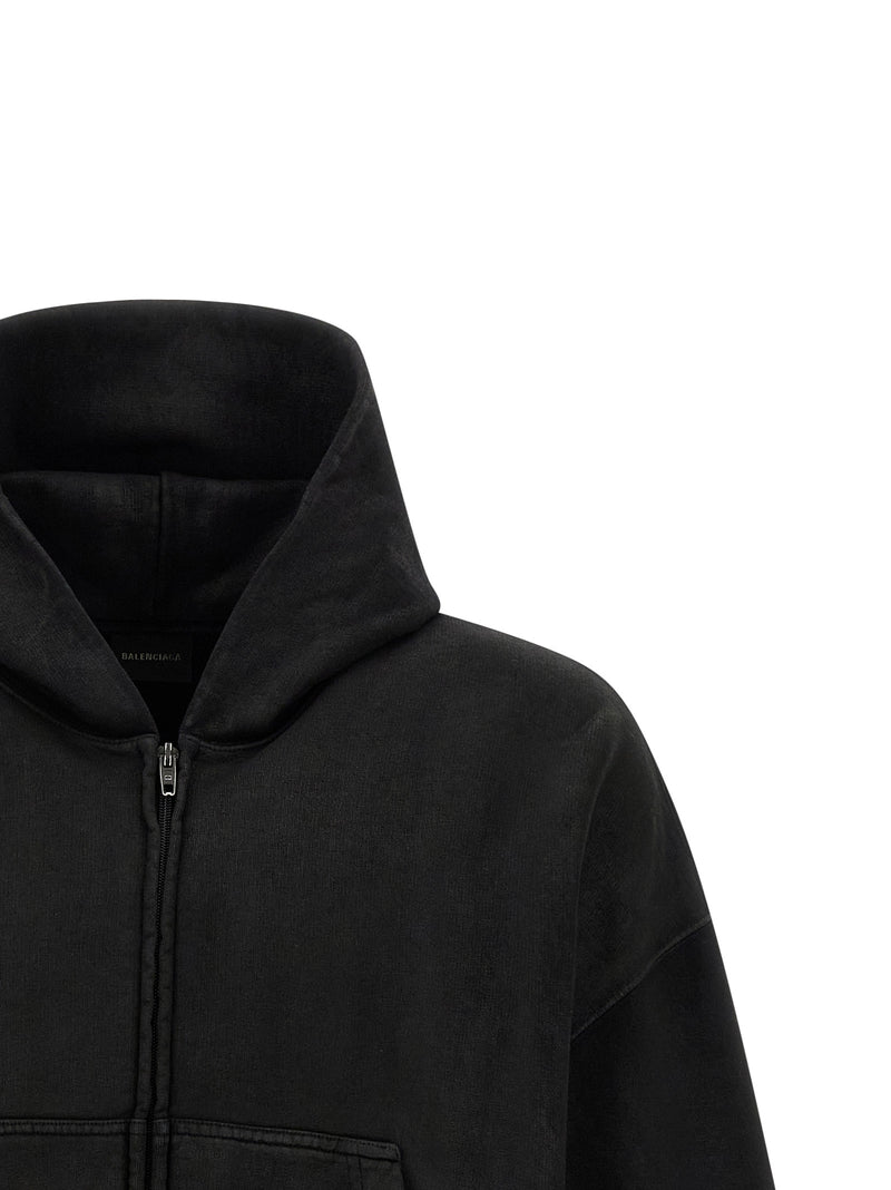 Sweat-shirt Balenciaga en coton noir