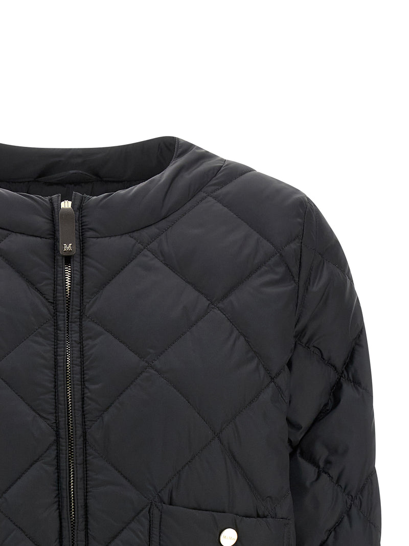 Max Mara MtcSofta Black Polyamide Full-Length Jacket