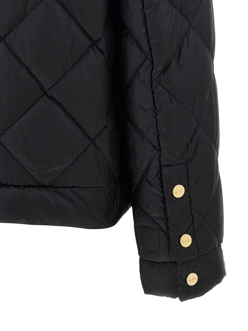 Max Mara MtcSofta Black Polyamide Full-Length Jacket