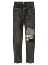 Yohji Yamamoto Jean fuselé en coton noir