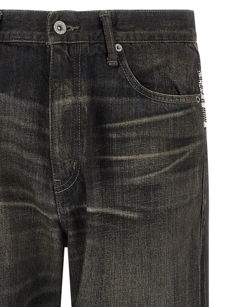 Yohji Yamamoto Jean fuselé en coton noir