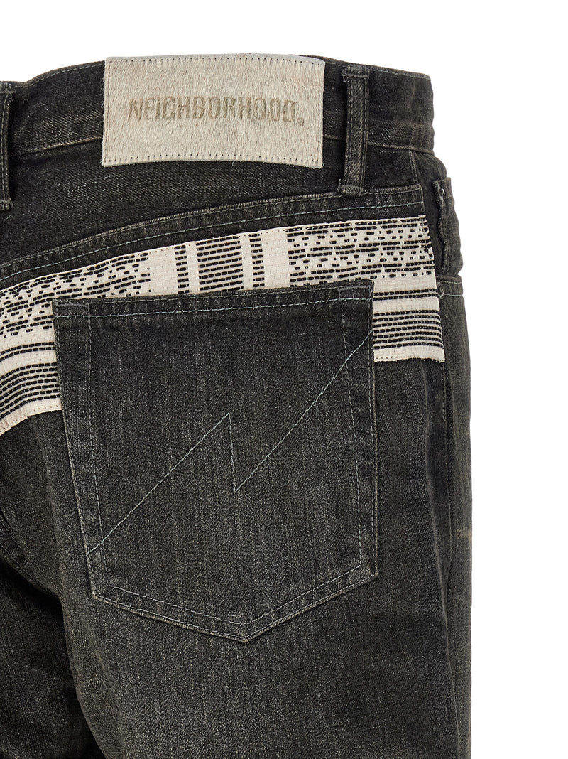 Yohji Yamamoto Jean fuselé en coton noir