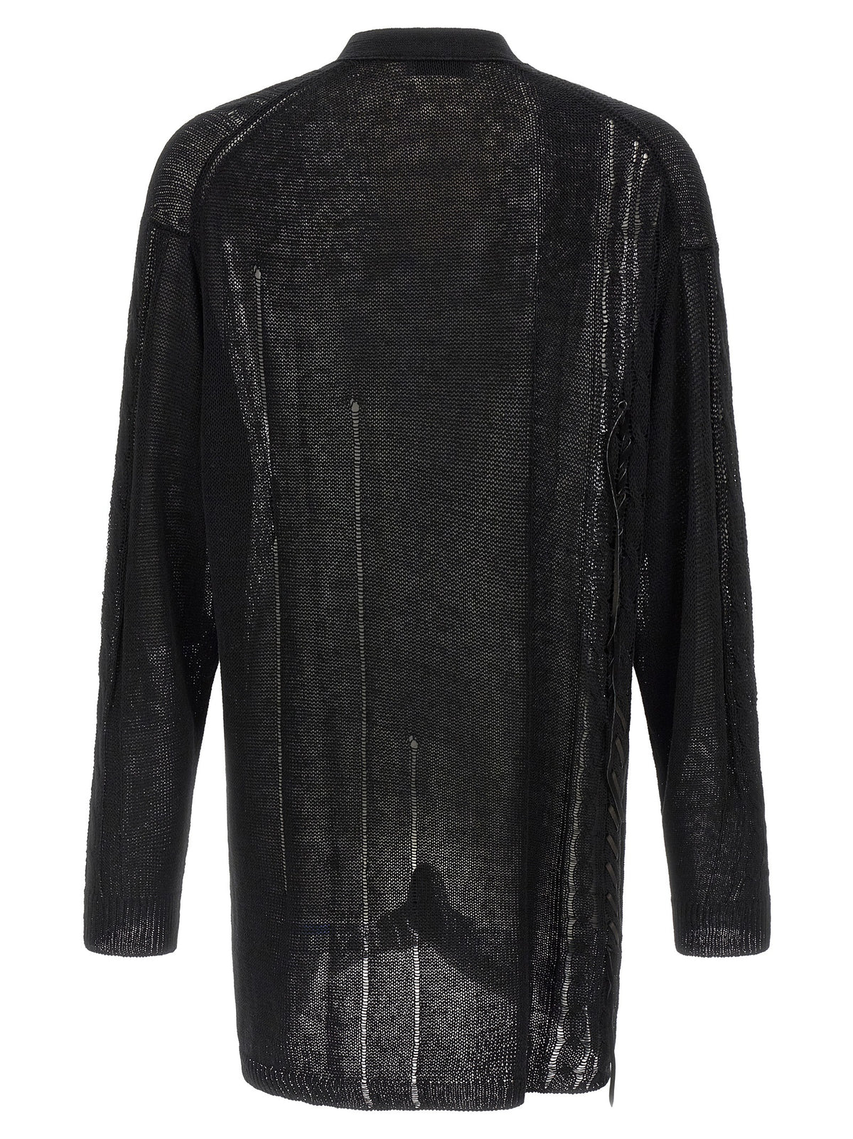 Gilet noir en lin Yohji Yamamoto