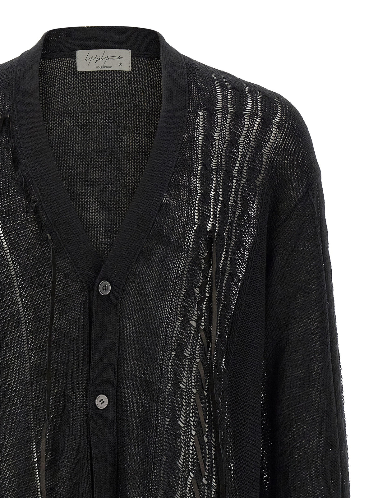 Gilet noir en lin Yohji Yamamoto