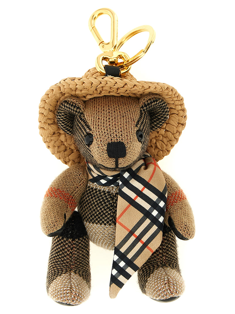 Burberry Beige Wool Keychain