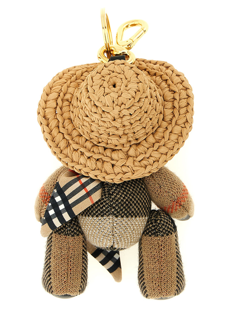 Burberry Beige Wool Keychain