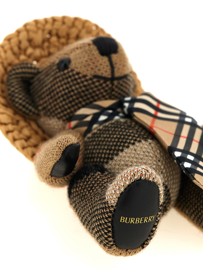 Burberry Beige Wool Keychain
