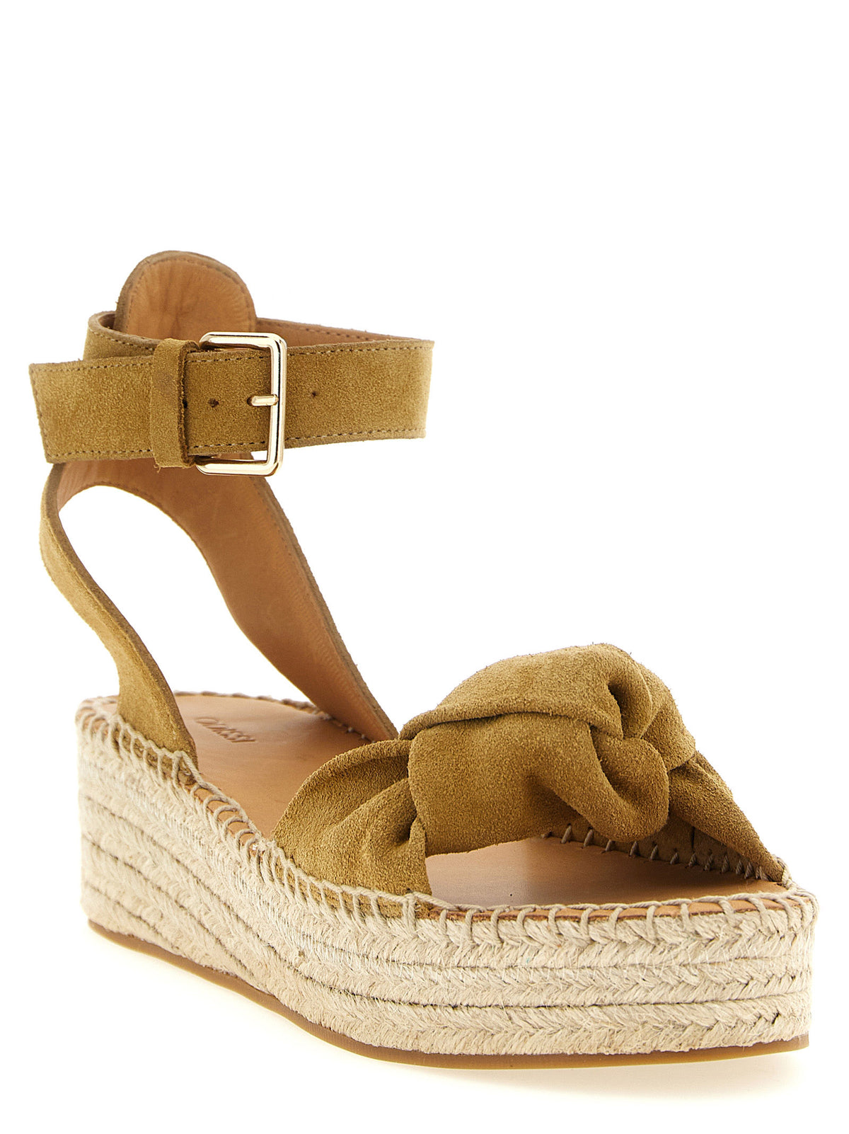 Sandales compensées ODISSI en veau beige