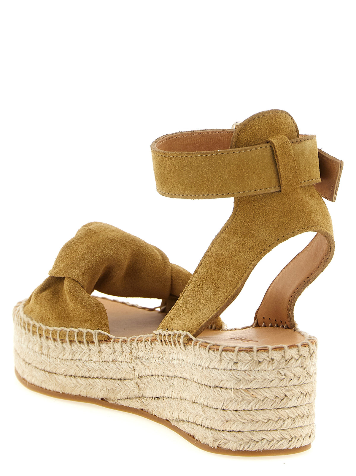 Sandales compensées ODISSI en veau beige