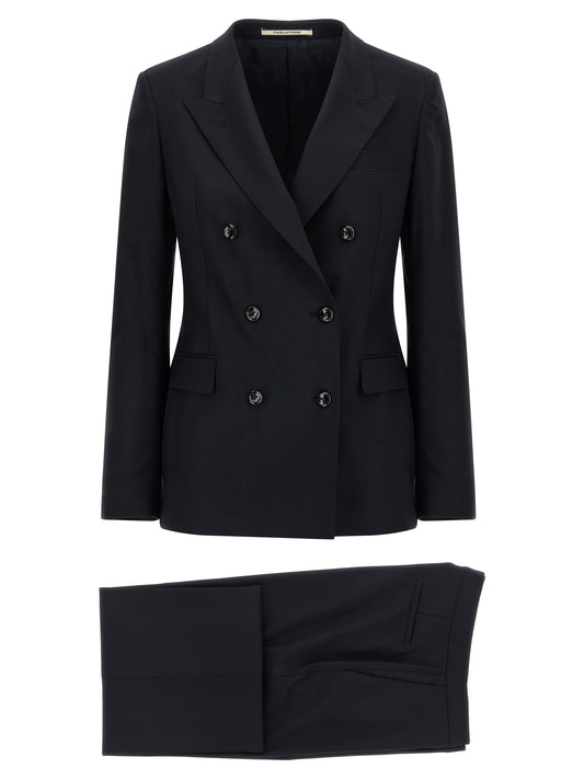 Costume deux pièces en laine vierge bleu Tagliatore