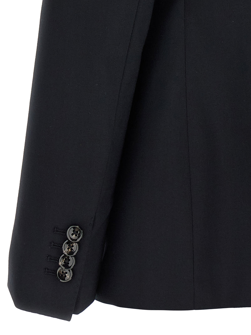 Costume deux pièces en laine vierge bleu Tagliatore
