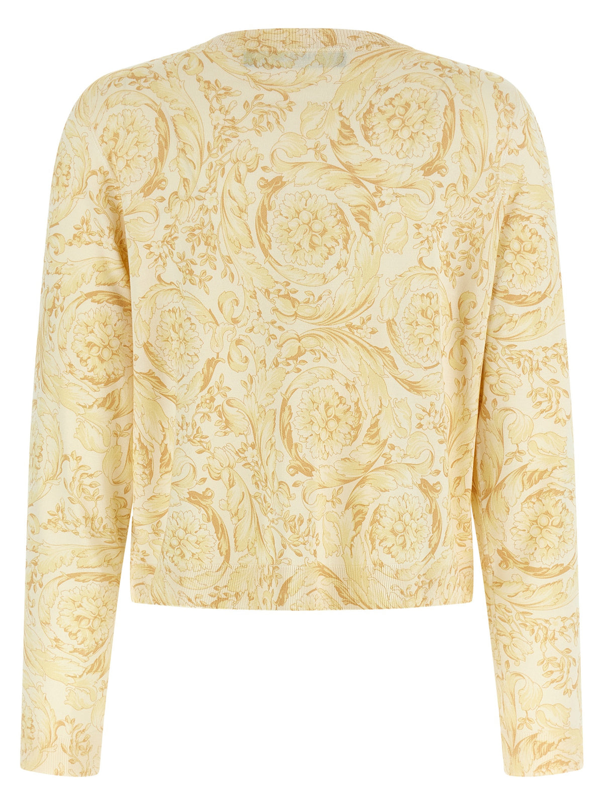 Cardigan en soie bicolore Versace