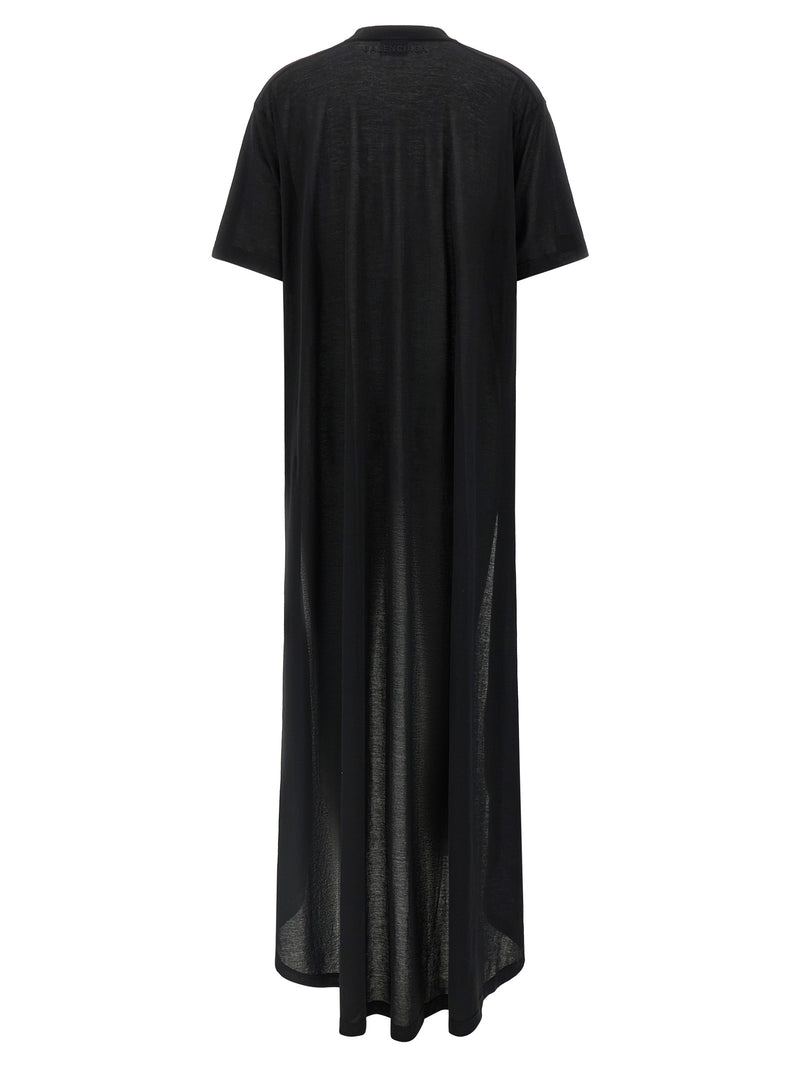 Balenciaga Black Cotton Casual Dress
