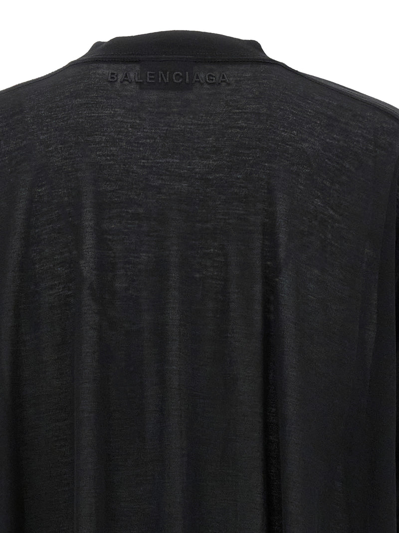Balenciaga Black Cotton Casual Dress