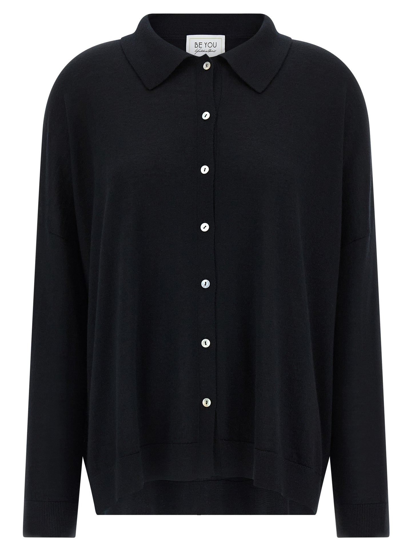 BE YOU Black Cashmere Cardigan
