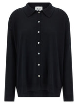 BE YOU Lady17 Black Cashmere Cardigan