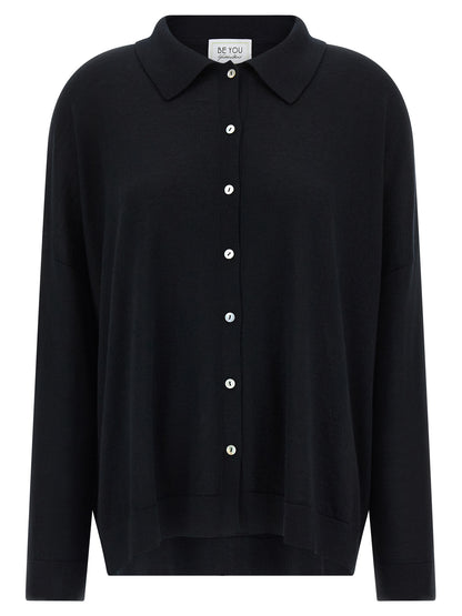 BE YOU Black Cashmere Cardigan