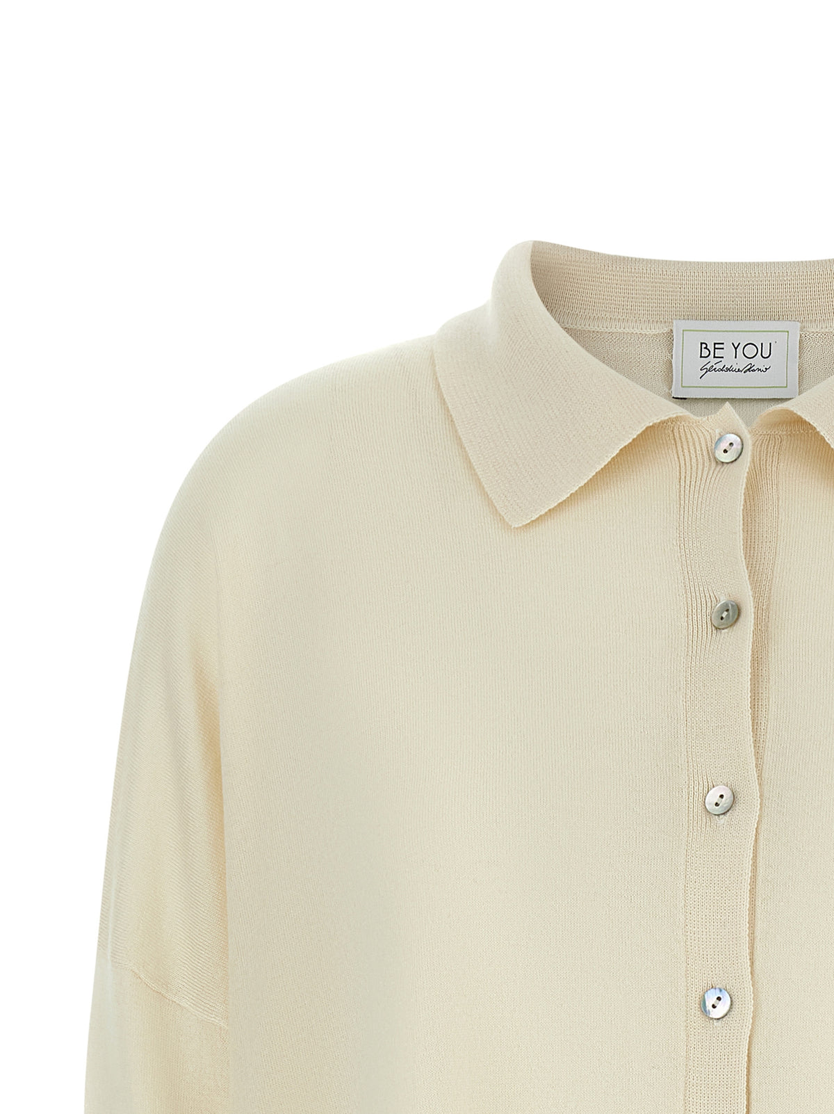 BE YOU White Cashmere Cardigan