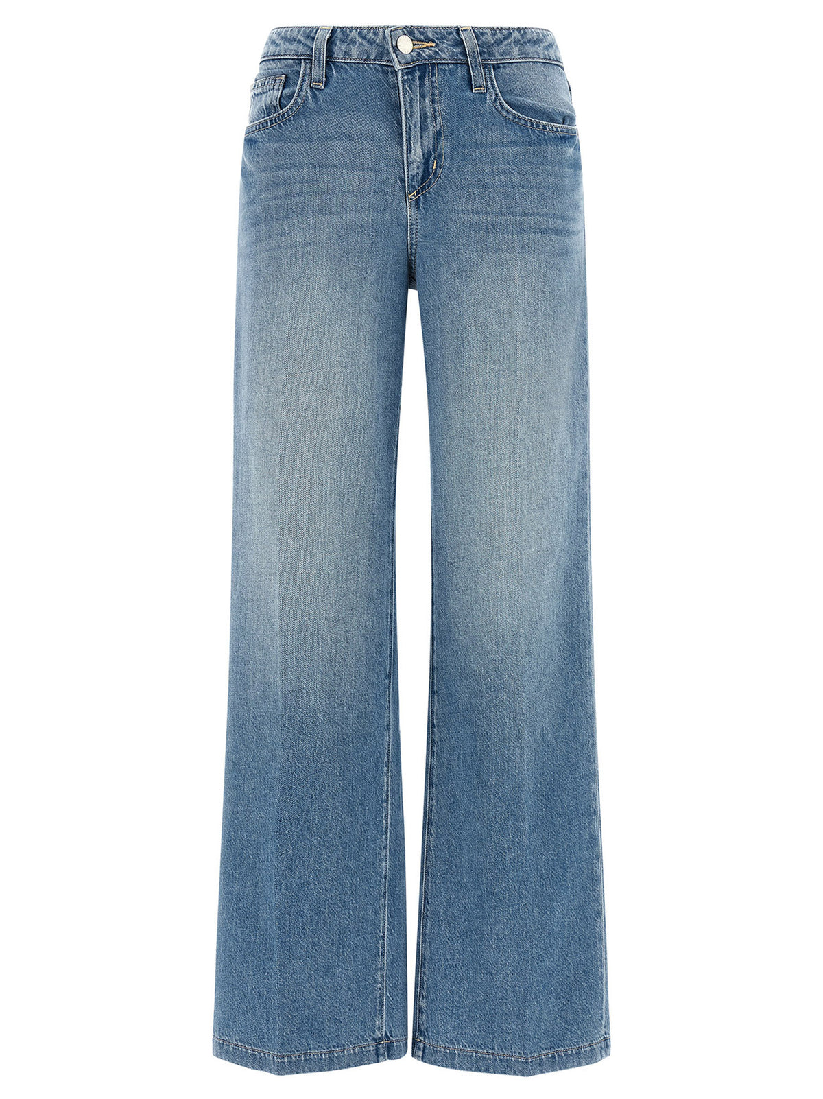 L'Agence Blue Cotton Jeans Denim