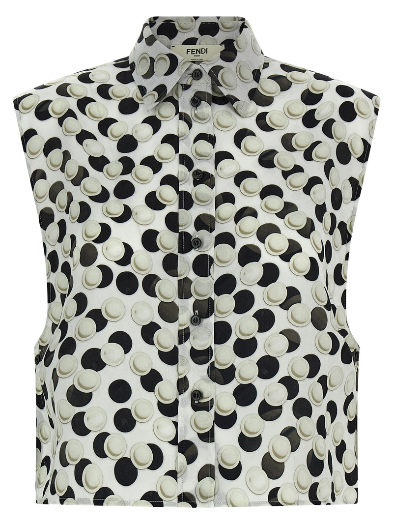 Fendi Multicolor Silk Pattern Shirt