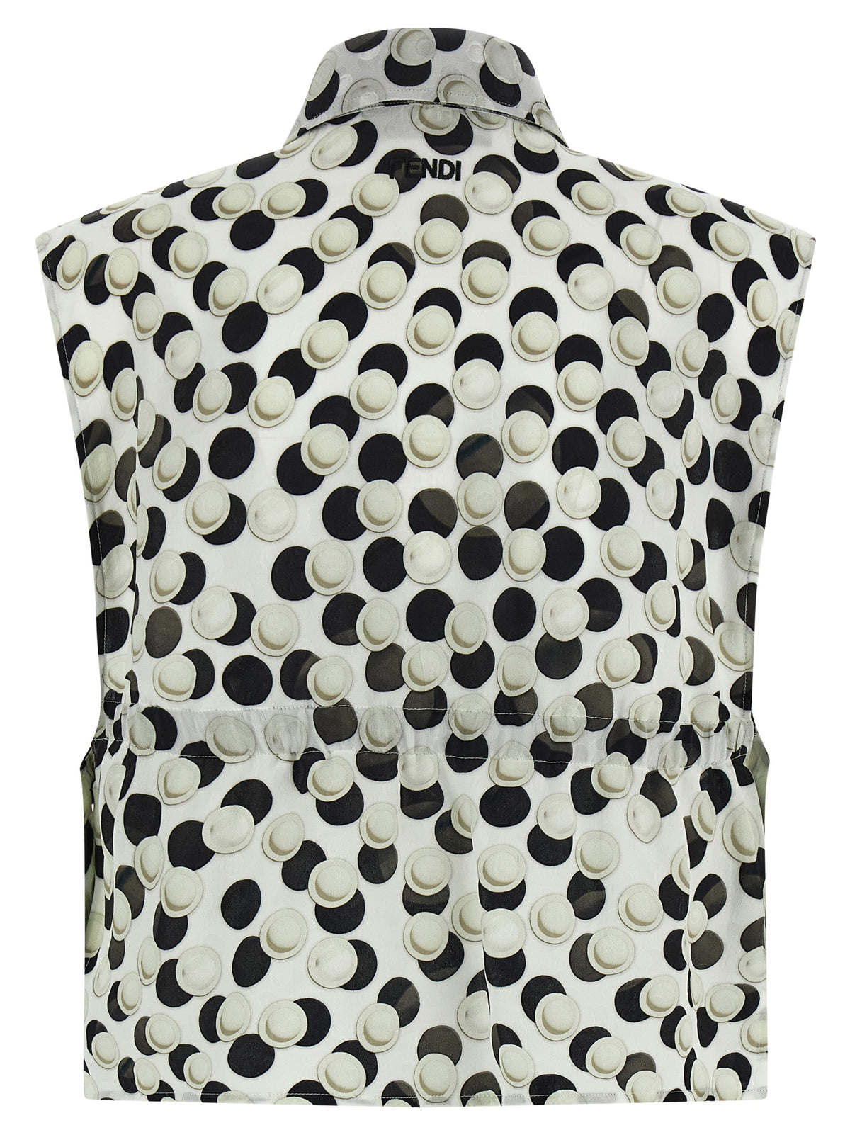 Chemise en soie à motif multicolore Fendi