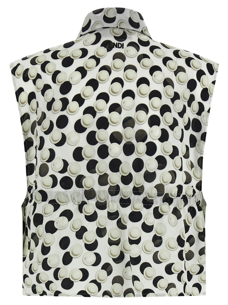 Fendi Multicolor Silk Pattern Shirt