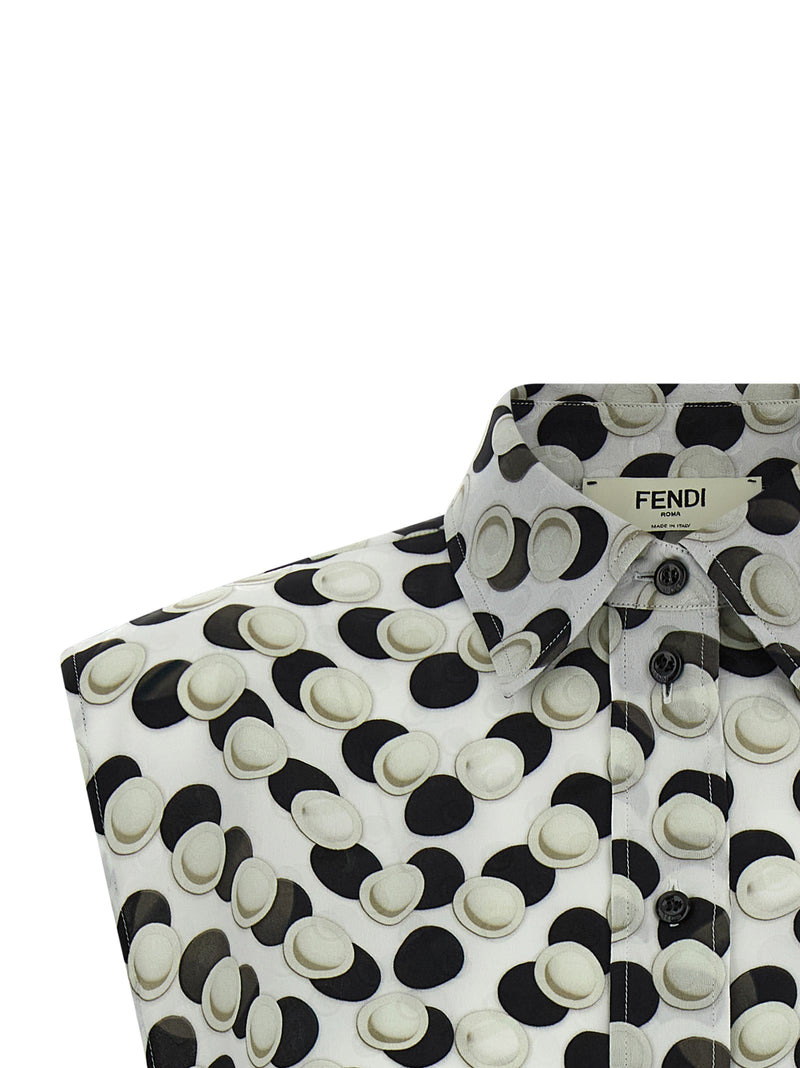 Fendi Multicolor Silk Pattern Shirt