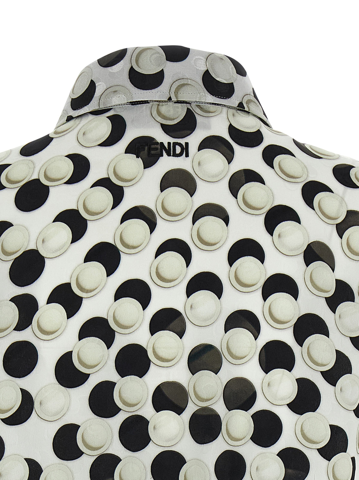 Chemise en soie à motif multicolore Fendi