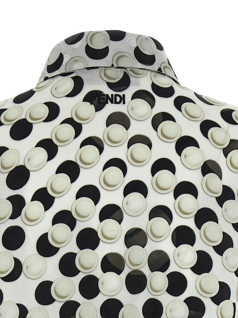 Fendi Multicolor Silk Pattern Shirt