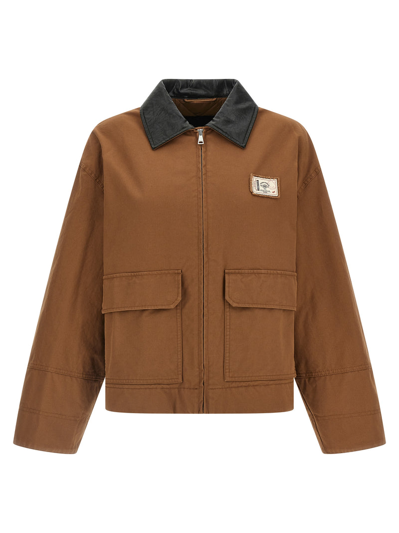 Veste longue Max Mara en coton marron