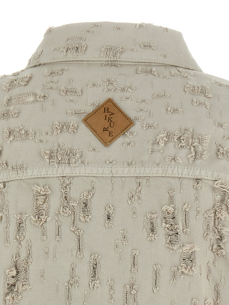 Veste sans manches en coton gris Haikure