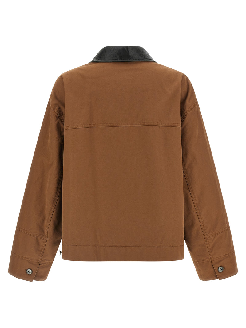 Veste longue Max Mara en coton marron