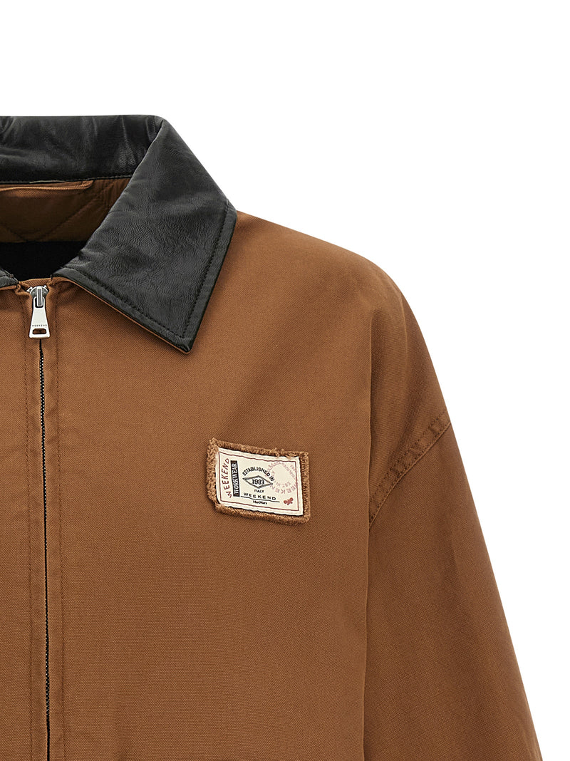 Veste longue Max Mara en coton marron