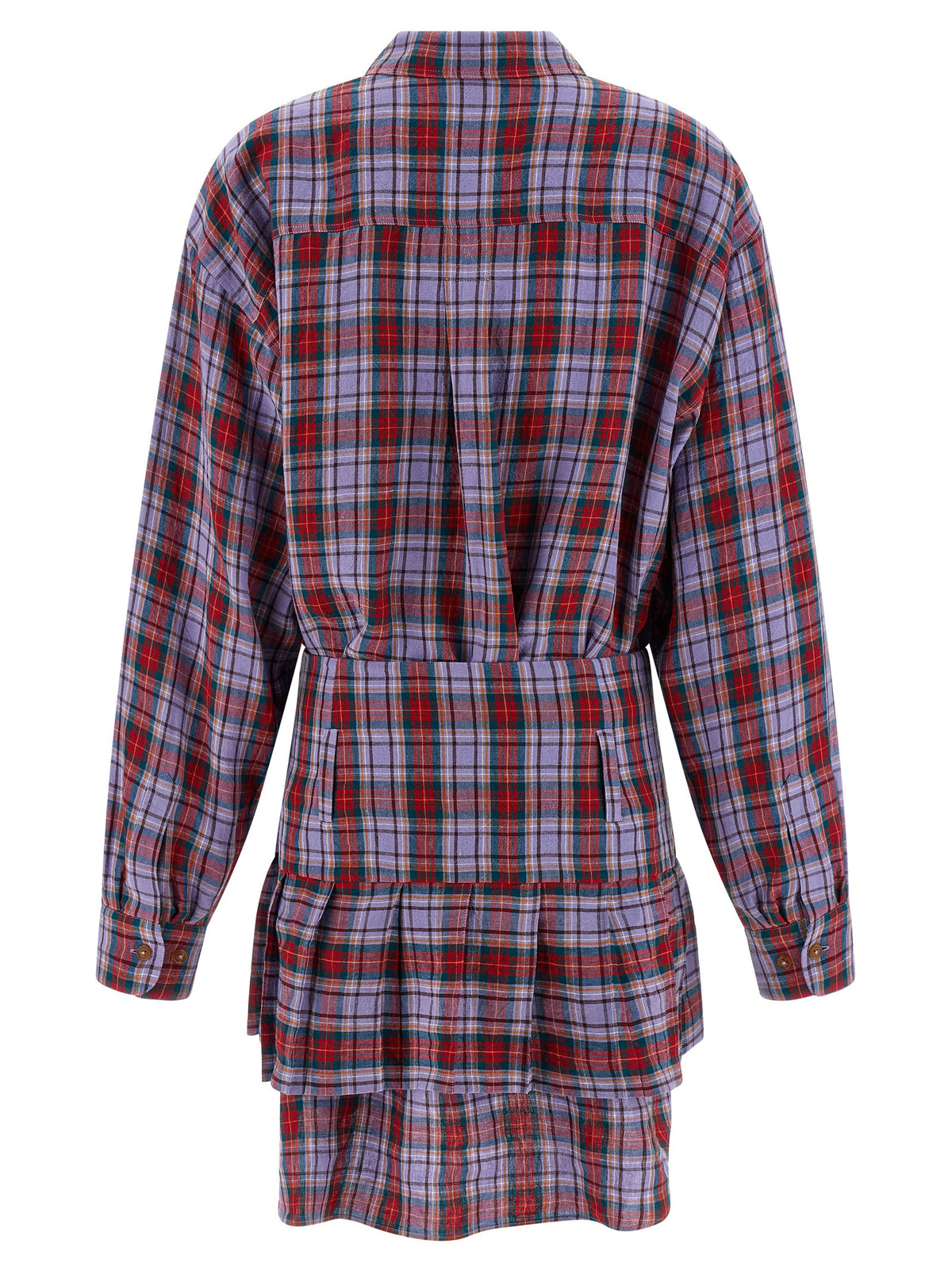 Vivienne Westwood Robe courte en lin multicolore