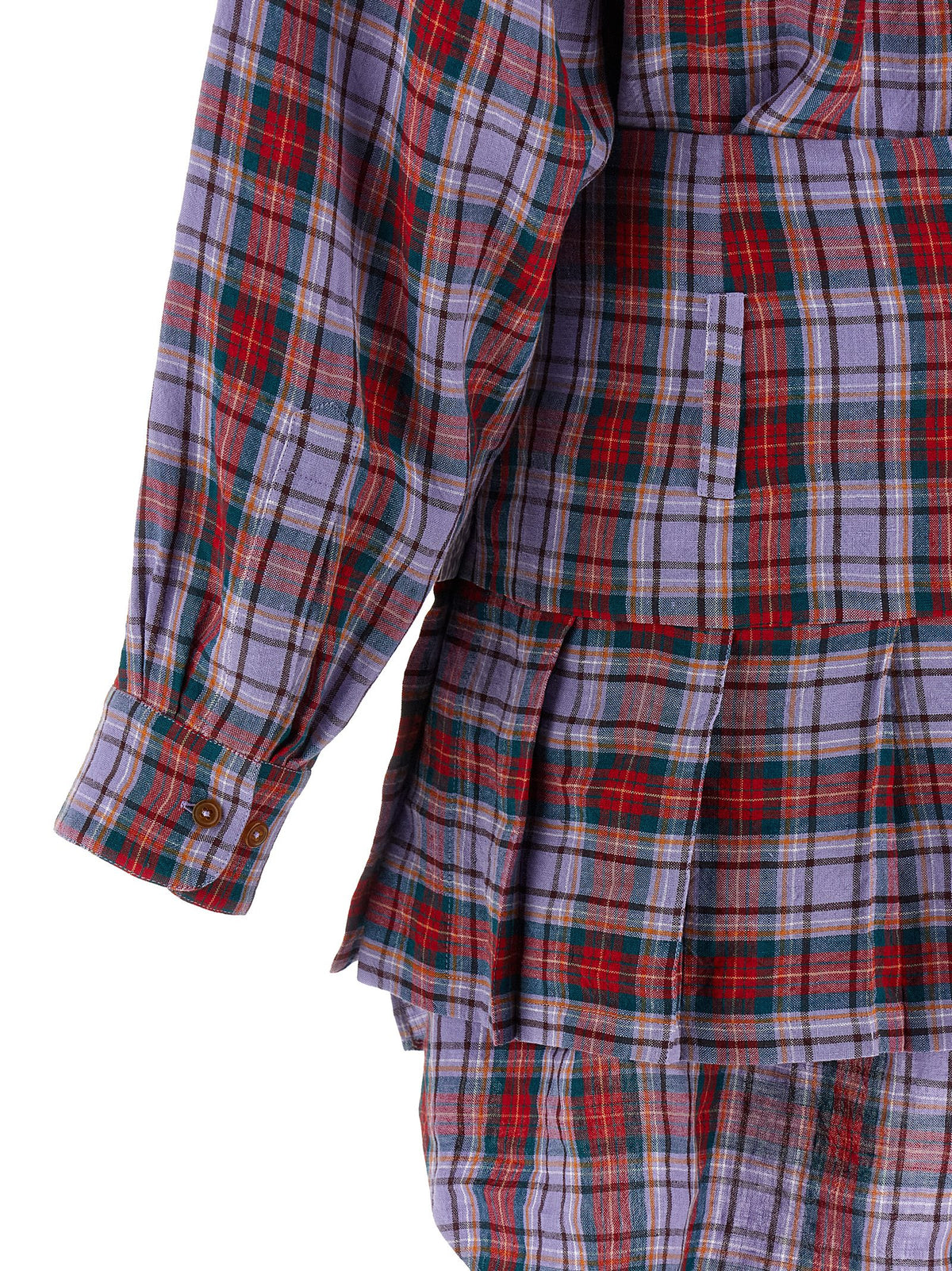 Vivienne Westwood Robe courte en lin multicolore
