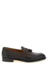 Mocassins à enfiler Doucal's en cuir de veau marron