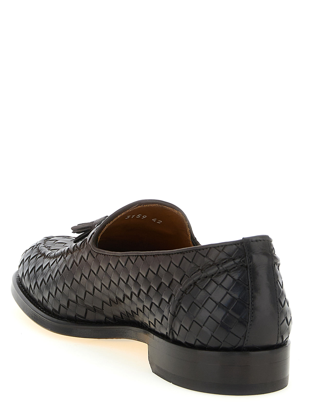 Mocassins à enfiler Doucal's en cuir de veau marron