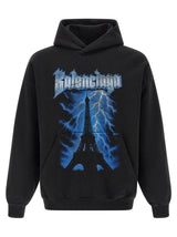 Sweat-shirt Balenciaga en coton noir
