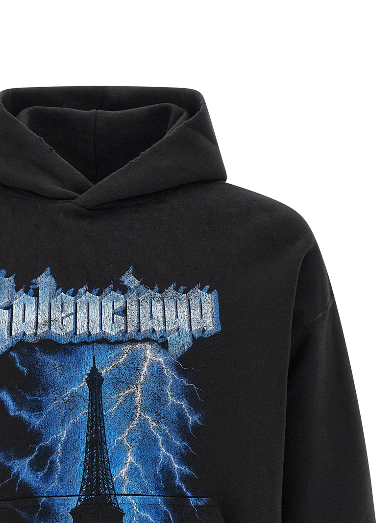 Sweat-shirt Balenciaga en coton noir